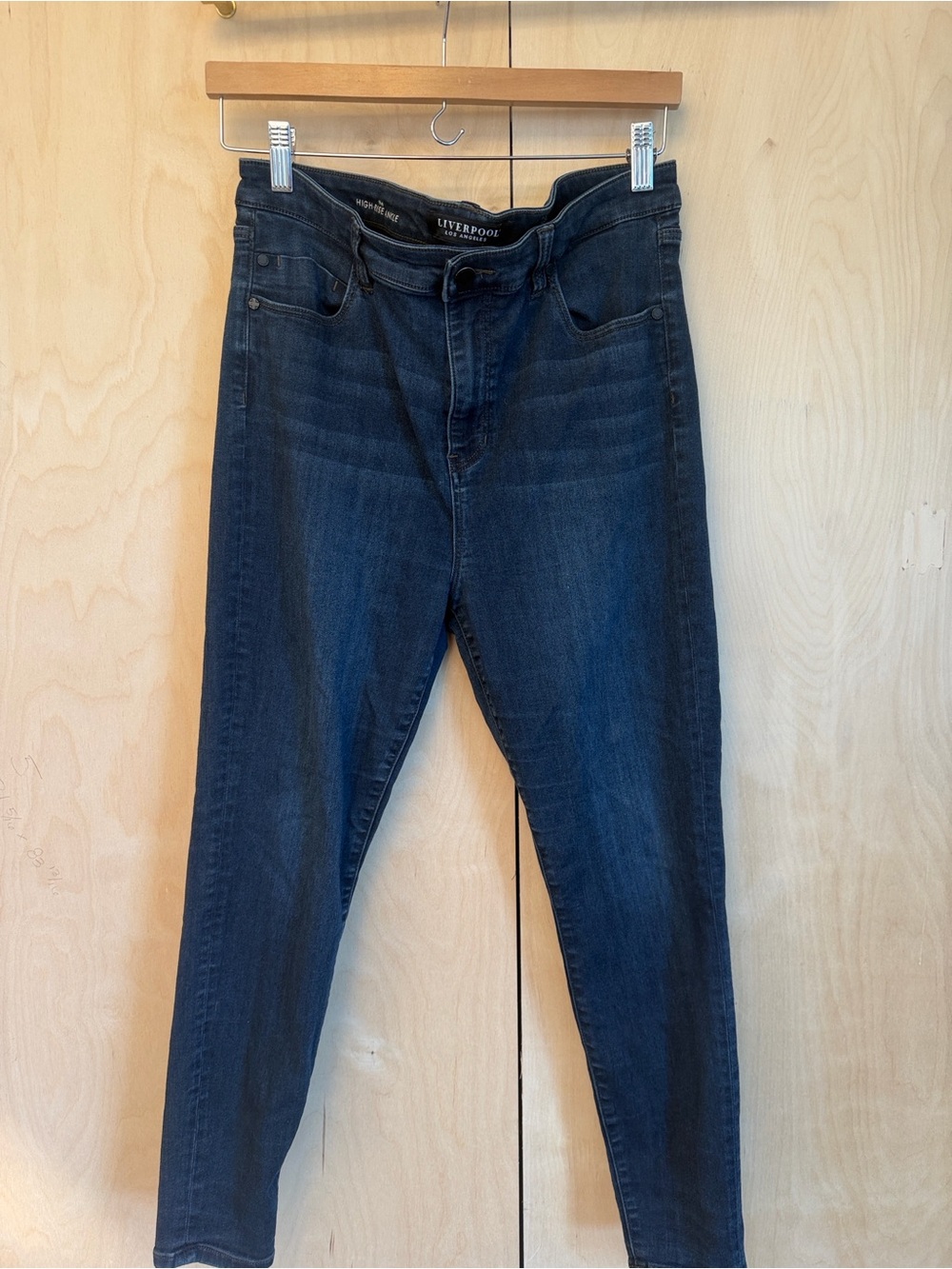 Liverpool Women's Dark Indigo High-Rise Skinny Jeans
